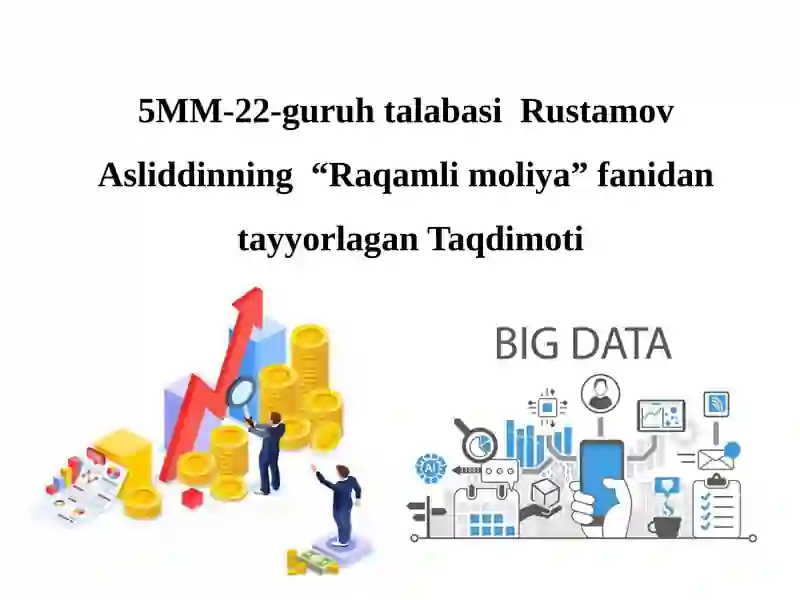 "Raqamli moliya"