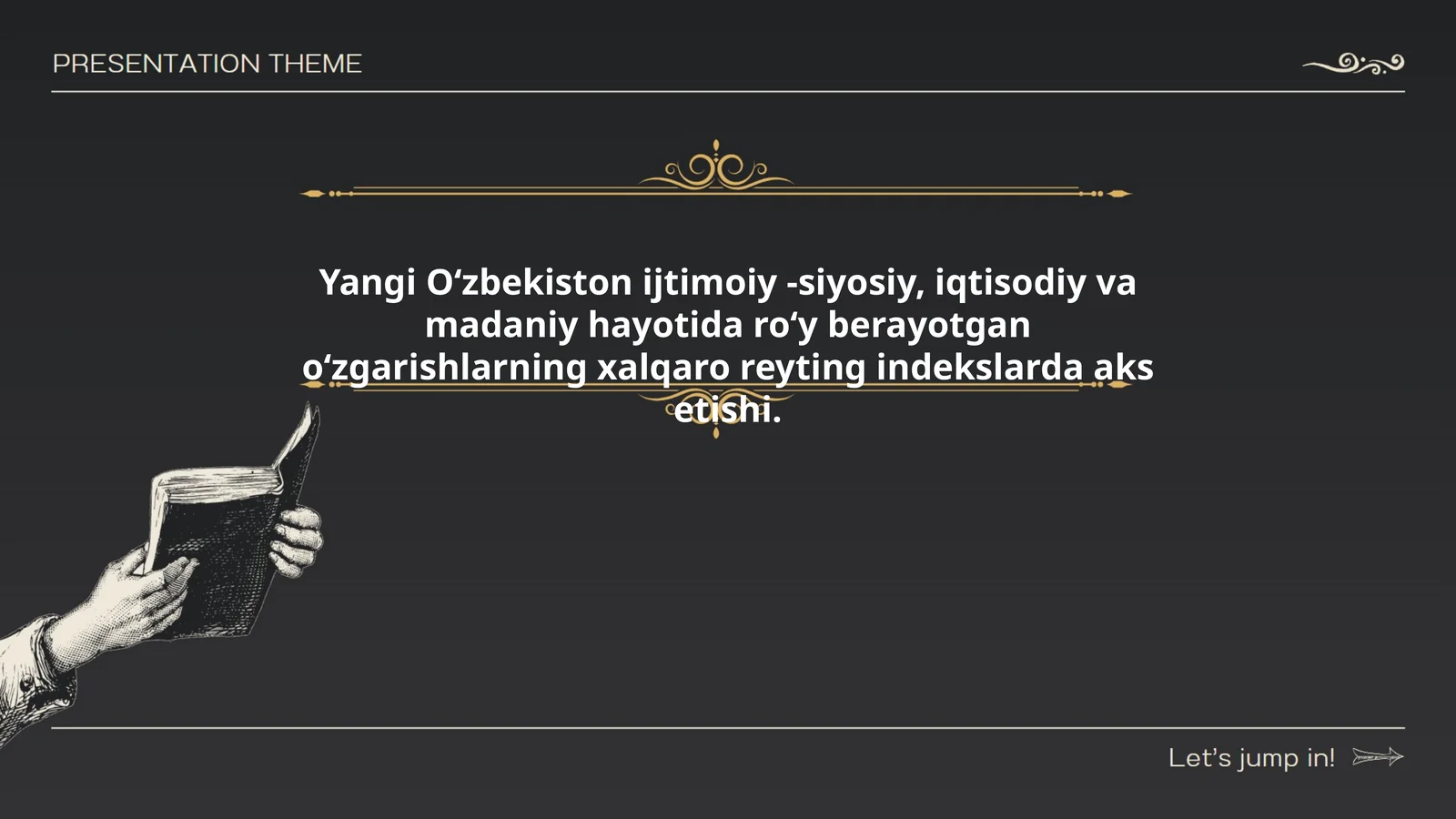 Oʻzbekiston ijtimoiy -siyosiy, iqtisodiy va madaniy hayotida roʻy berayotgan oʻzgarishlarning xalqaro reyting indekslarda aks etishi.