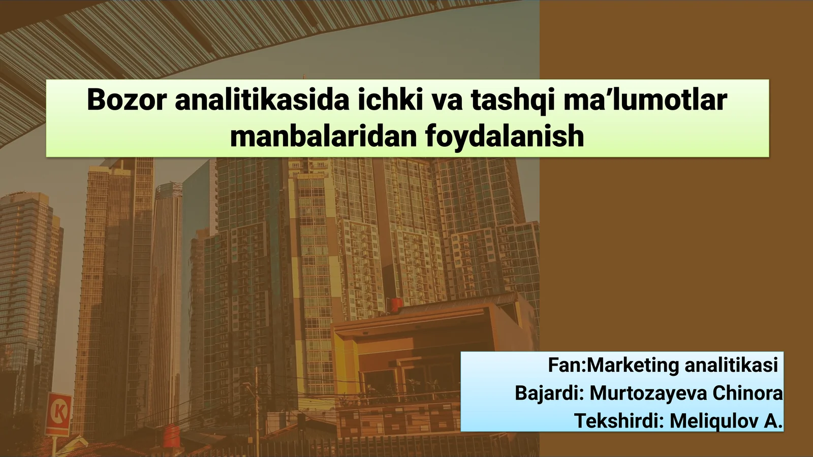 Bozor analitikasi
