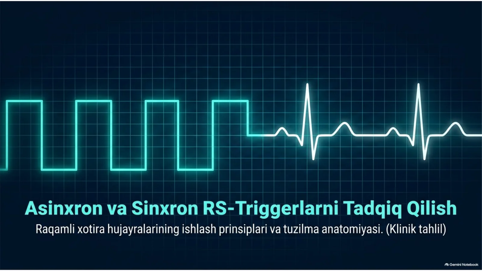 Asinxron va Sinxron RS-Triggerlarni Tadqiq Qilish Raqamli xotira hujayralarining ishlash prinsiplari va tuzilma anatomiyasi. (Klinik tahlil)