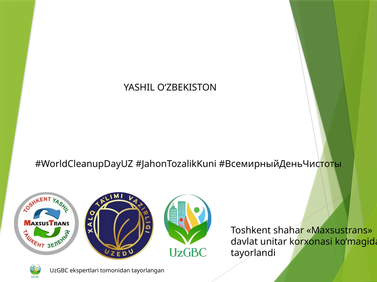 YASHIL O‘ZBEKISTON