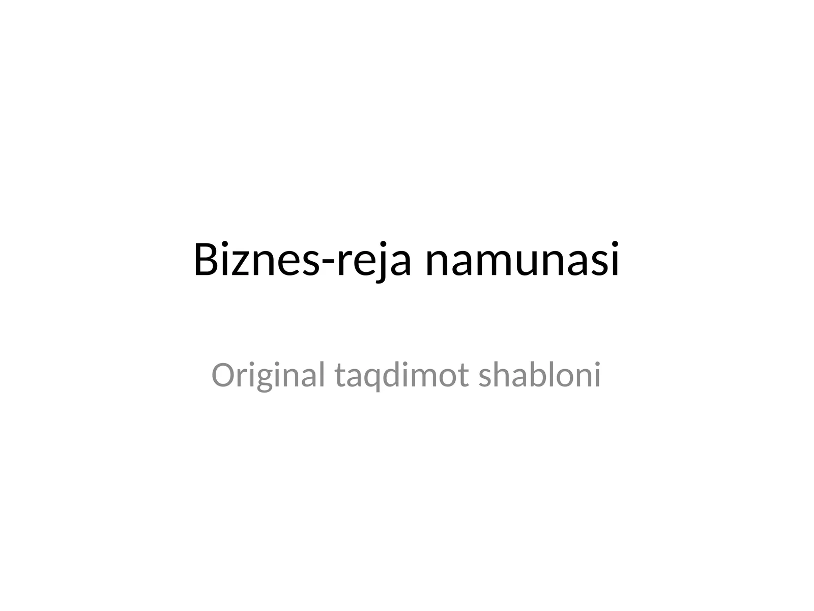 bines ishlari boyicha slaydlar