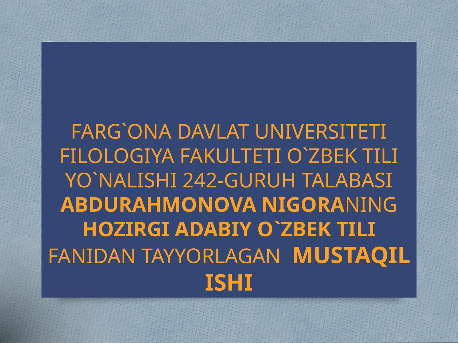 Morfemika va morfonologiyaga oid tushunchalar