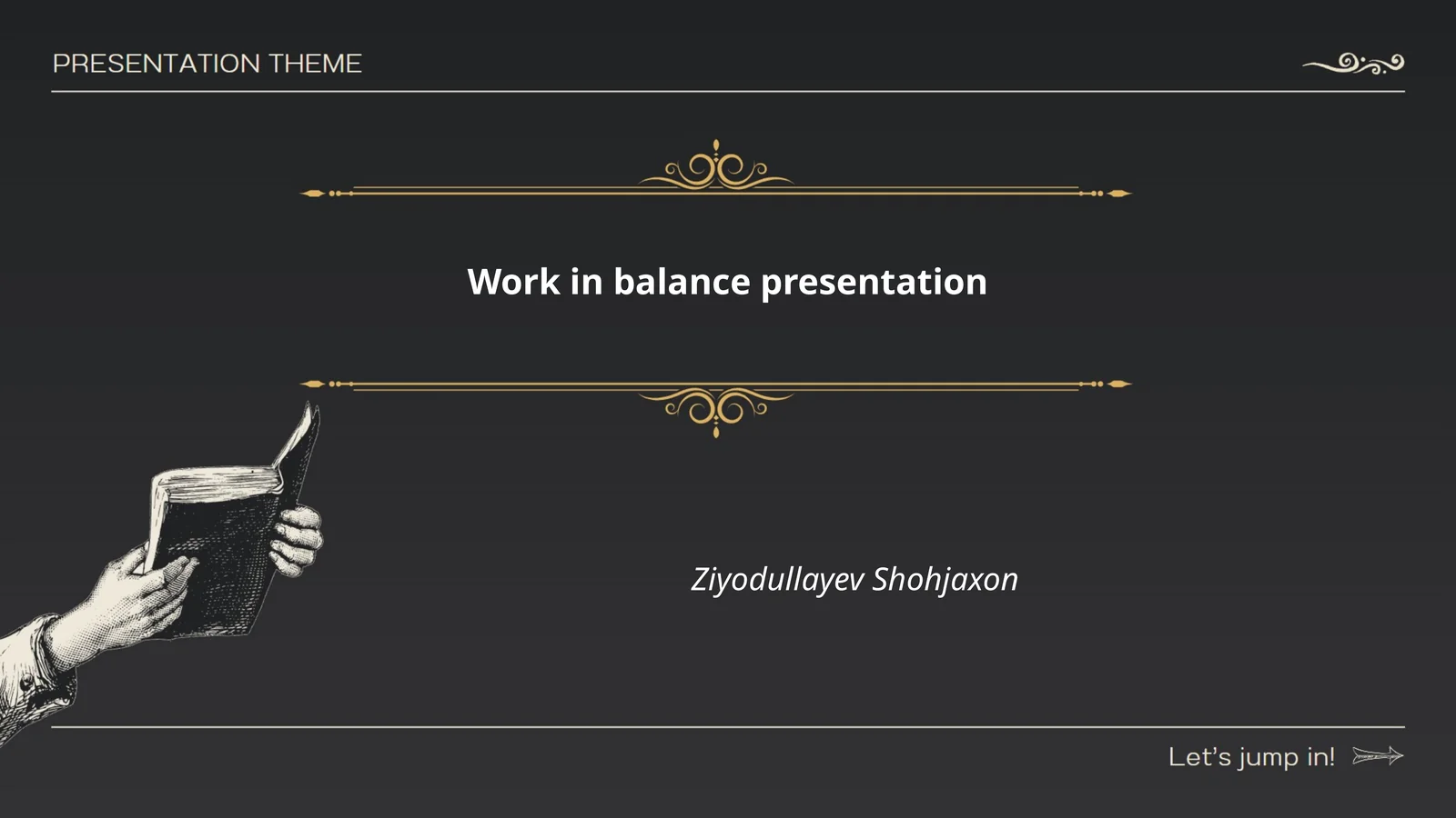 Work in balance presentation