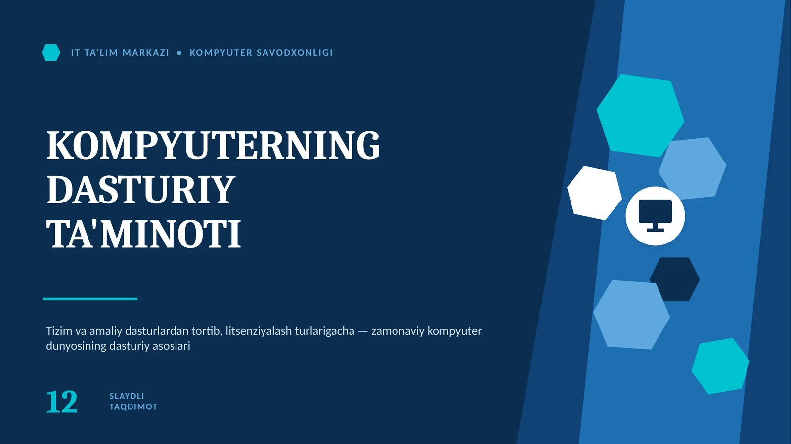 Dasturiy ta'minot nima?