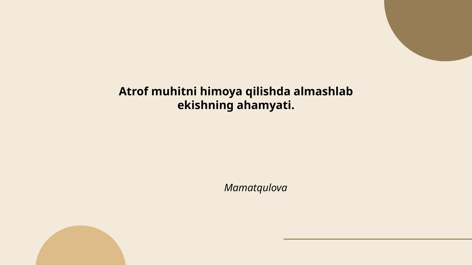 Atrof muhitni himoya qilishda almashlab ekishning ahamiyati