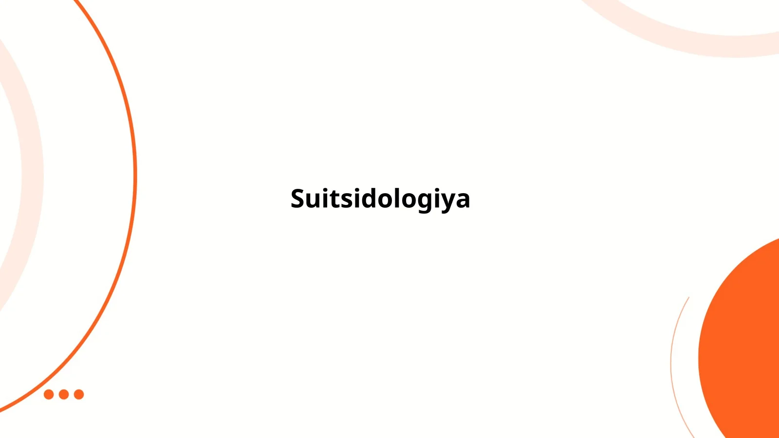 Suitsidologiya