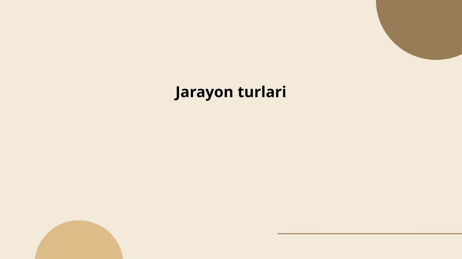 Kimyoviy, fizik, mexanik, biologik jarayonlar