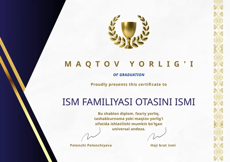 MAQTOV YORLIG'I