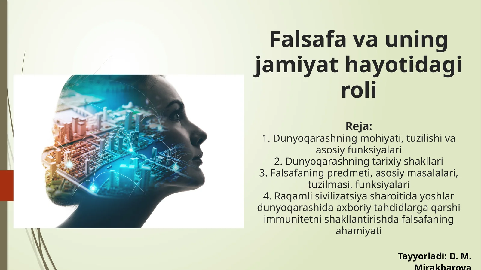 Falsafa va uning jamiyat hayotidagi roli