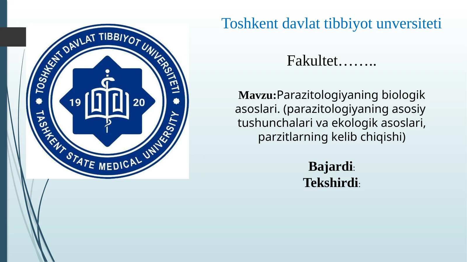 Parazitologiyaningbiologikasoslari