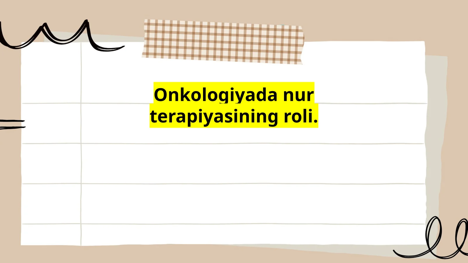 Onkologiyada nur terapiyasining roli