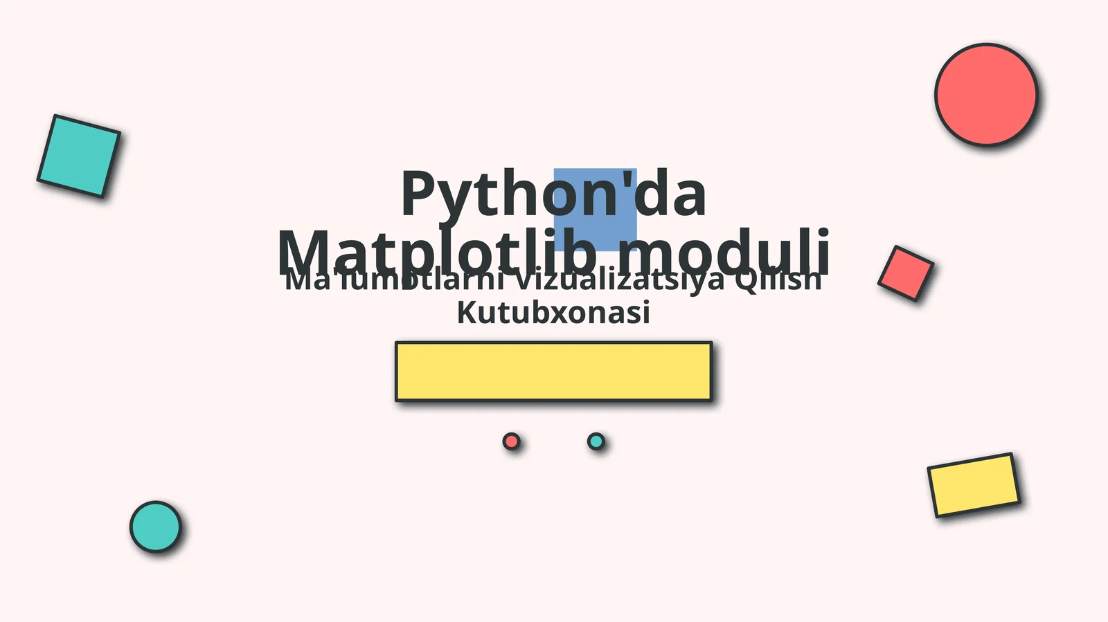 Pythonda Matplotlib moduli